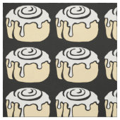 Zimtgebäck-Honig-Brötchen-niedliches Stoff (Muster)
