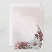 Zimtgeometrie der weißen Rose Save The Date (Rückseite)