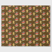 Zimtkakao & Lebkuchen Geschenkpapier (Flach)