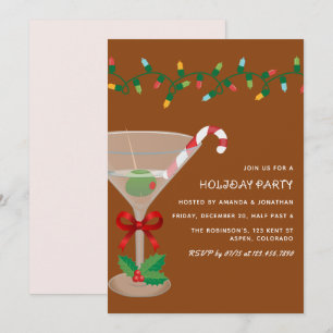 Zimtlich gemütliche Weihnachtsfeier Cocktailparty Einladung