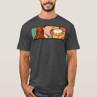 Zimtschnecke Honigbrötchen Retro Vintage Brotbäcke T-Shirt