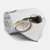 Zimtschnecke und Cappuccino Krawatte (Gerollt)