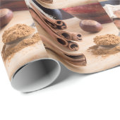 Zimtstangen und Pulver Geschenkpapier (Rolleneckpunkt)
