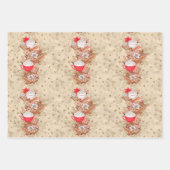 Zimtsticks und Latte Wrapping Paper Geschenkpapier Set (Vorderseite)