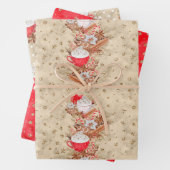 Zimtsticks und Latte Wrapping Paper Geschenkpapier Set (Beispiel)