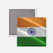 zIN002 Indischer schwellender FLAG Indien, Kühlsch Magnet (Vorderseite/Rückseite)