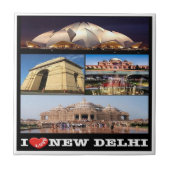 zIN005 i Liebe NEU DELHI, Indien, Fliese (Vorderseite)