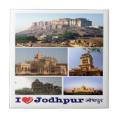zIN006 i Liebe JODHPUR, Indien, Fliese (Vorderseite)