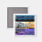 zIN007 KOCHI, Indien, Asien, Kühlschrank Magnet (Vorderseite/Rückseite)