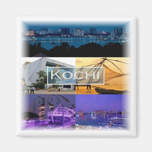 zIN007 KOCHI, Indien, Asien, Kühlschrank Magnet