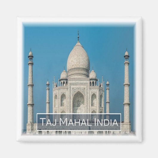 ZIN09 THE TAJ MAHAL, Indien, Asien, Kühlschrank Magnet (Vorne)