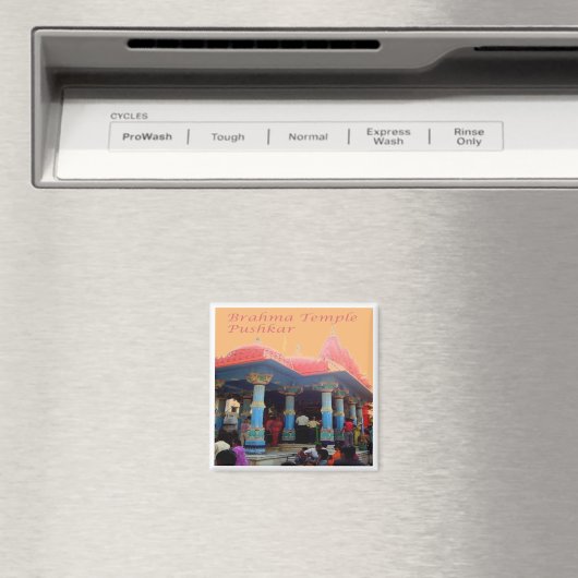 zIN20 Brahma Temple PUSHKAR, Indien, Asien, Kühlsc Magnet (In Situ (Geschirrspüler))