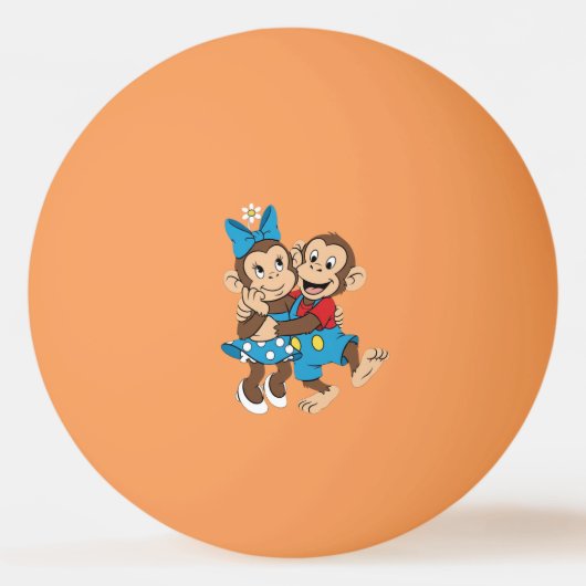 Zina and Mimo are flirting. Tischtennisball (Vorderseite)