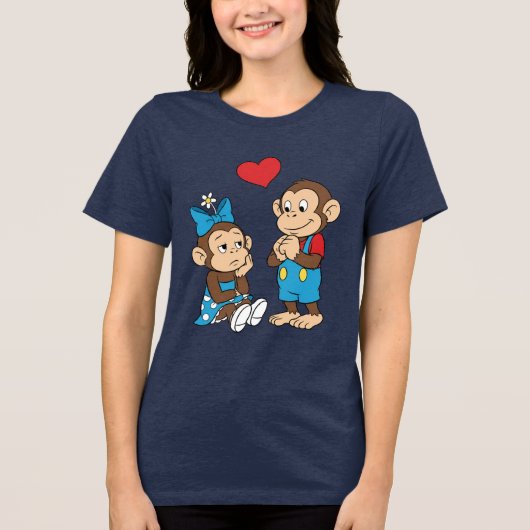 Zina and Mimo, the love and my heart. Tri-Blend Shirt (Vorderseite)
