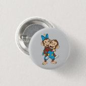 Zina auf Mimos Rücken Button (Vorne & Hinten)