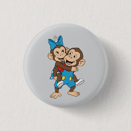 Zina auf Mimos Rücken Button