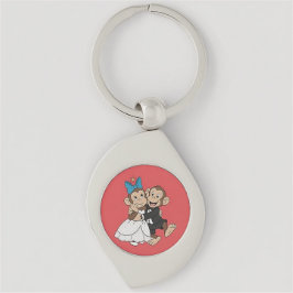 Zina & Mimo are the bride and groom. Schlüsselanhänger