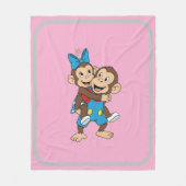 zina on mimo's back fleecedecke (Vorderseite)