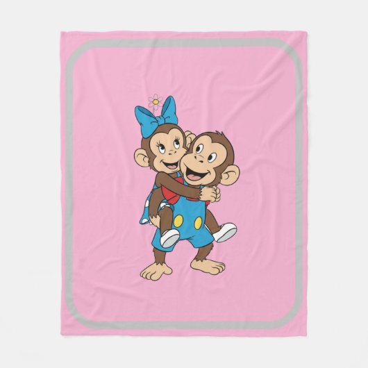 zina on mimo's back fleecedecke (Vorderseite)