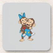 zina on mimo's back getränkeuntersetzer (Vorderseite)