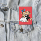 Zina und Mimo sind das Brautpaar. Button (Insitu)
