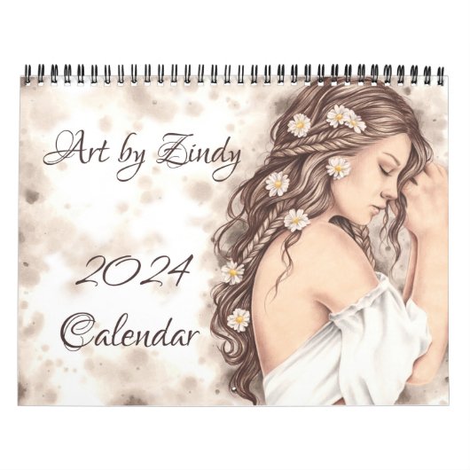 Zindy Art Calendar 2024 Kalender (Titelbild)
