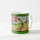 Zinfandel Grapes Bocce Label Mug Kaffeetasse (VorderseiteRechts)