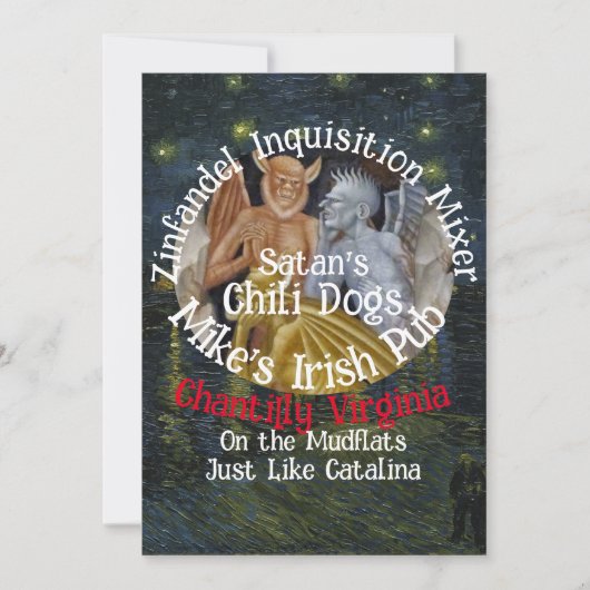 Zinfandel Inquisition Mixer Chantilly Virginia Einladung (Vorderseite)