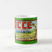Zinfandel-Trauben Bocce Etikett Tasse (Mittel)