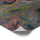 Zing 1 Abstrakt Geode Poster Print (Ecke)