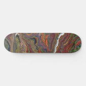 Zing 1 Acryl Abstraktes Geode Skateboard Deck (Horizontal)