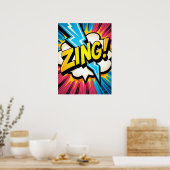 ZING! Blitze Pop Kunstexplosion Poster (Küche)