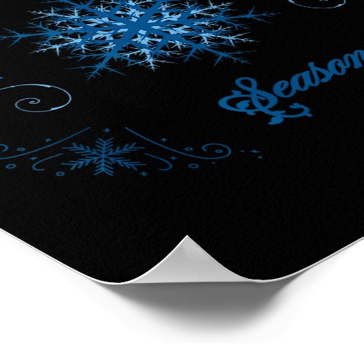 Zing Season - I'm Cold 24_7 Literally Zing Winter Poster (Ecke)