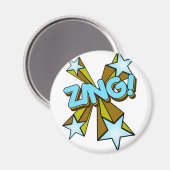 Zing, Zap, Pow!! Magnet (Vorderseite/Rückseite)