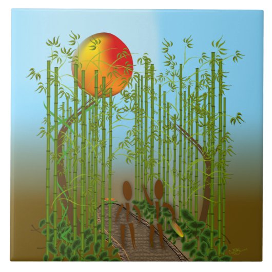 Zinglees ~ Bamboo Fliese (Vorderseite)