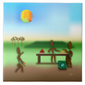 Zinglees ~ Bauernmarkt Fliese (Vorderseite)