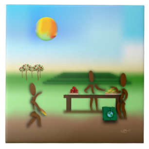 Zinglees ~ Bauernmarkt Fliese