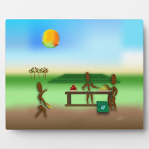 Zinglees ~ Bauernmarkt Fotoplatte