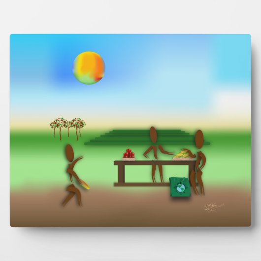 Zinglees ~ Bauernmarkt Fotoplatte (Vorderseite)