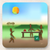 Zinglees ~ Bauernmarkt Getränkeuntersetzer (Vorderseite)