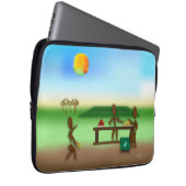 Zinglees ~ Bauernmarkt Laptopschutzhülle (Vorne Rechts)