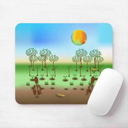 Zinglees ~ Bäume Mousepad (Mit Mouse)