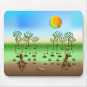 Zinglees ~ Bäume Mousepad (Vorne)