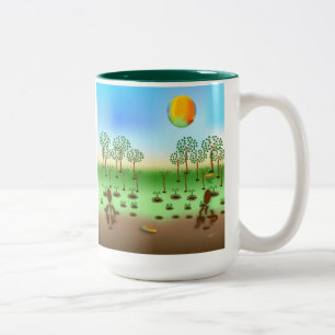 Zinglees ~ Bäume Zweifarbige Tasse
