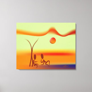 Zinglees ~ Chat Leinwanddruck