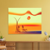 Zinglees ~ Chat Leinwanddruck (Insitu (Wohnzimmer))