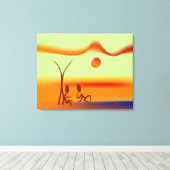 Zinglees ~ Chat Leinwanddruck (Insitu (Holzboden))