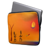 Zinglees ~ Disk Chase Laptopschutzhülle (Vorderseite Links)