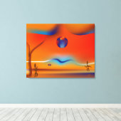 Zinglees ~ Disk Game Leinwanddruck (Insitu (Holzboden))