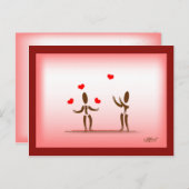 Zinglees~Floating on Liebe Postcard Postkarte (Vorne/Hinten)